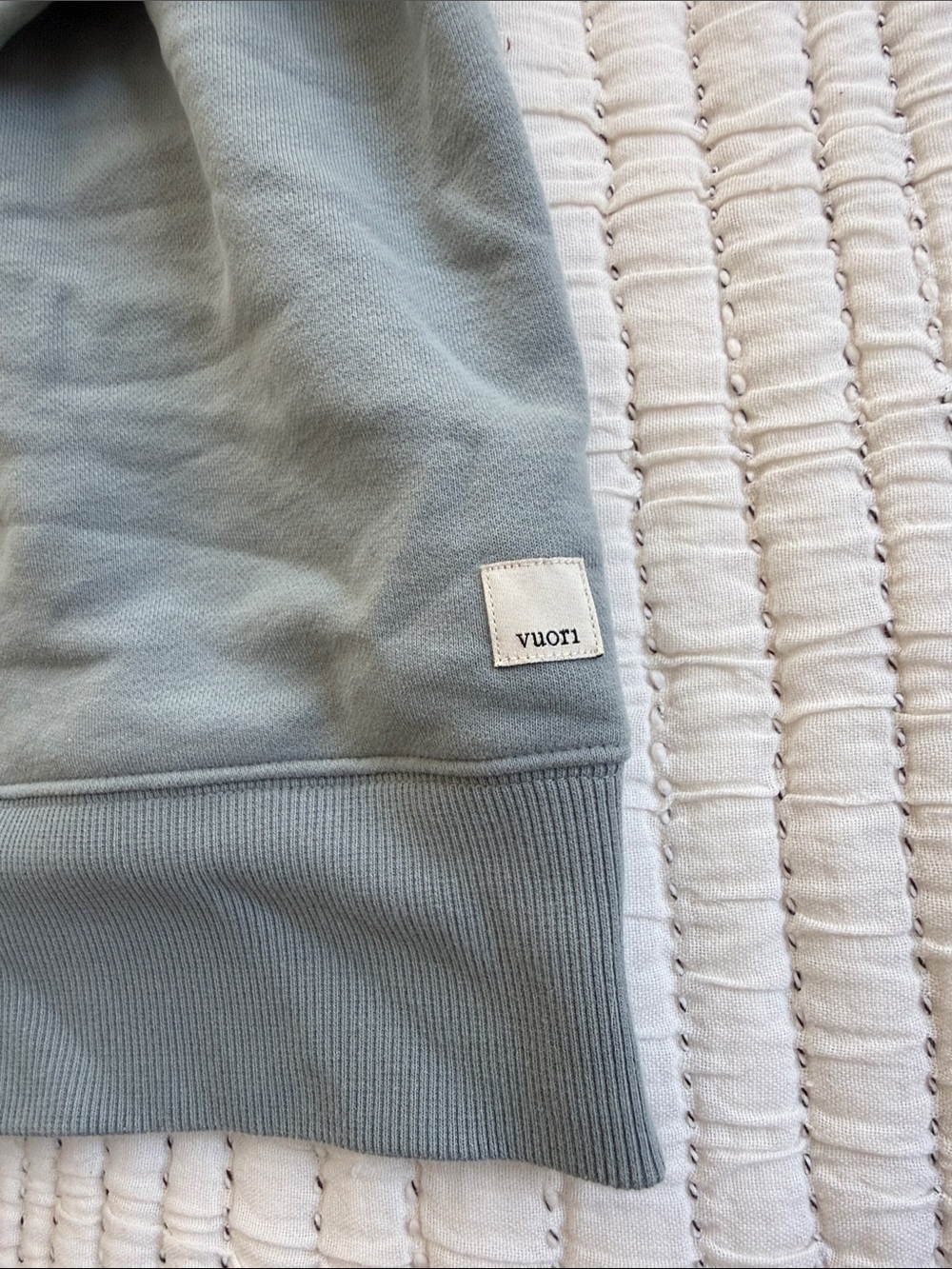 Vuori Long Crew Neck in Light Blue - Picture 2 of 4